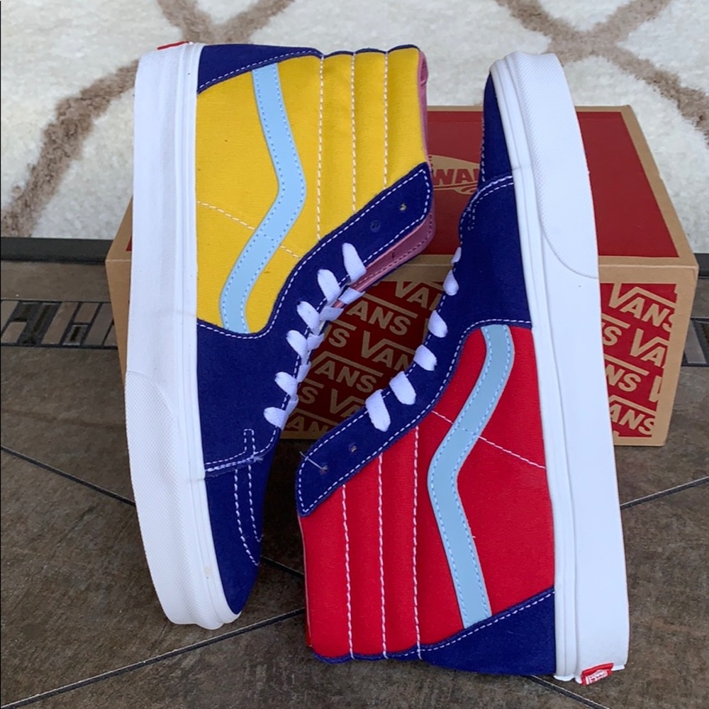 VANS Sk8-Hi SUNSHINE Multi/True White men’s - Picture 10 of 16